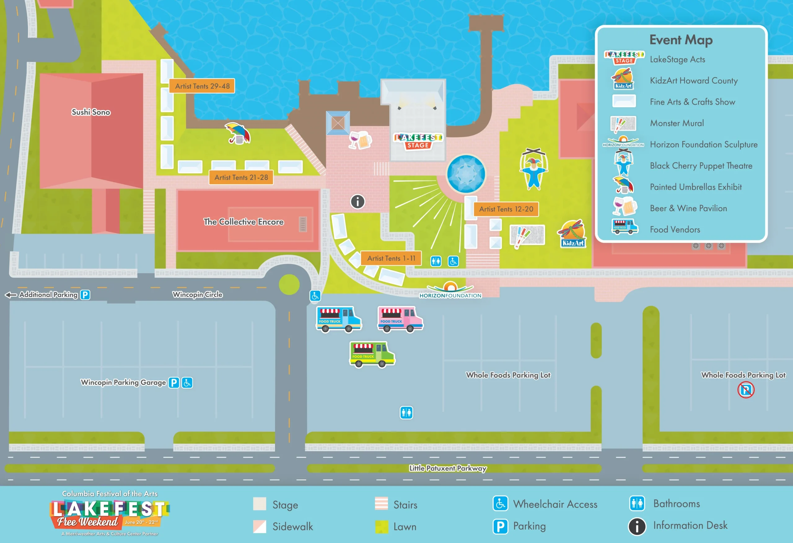 13 x 19 2025 Lakefest Map New