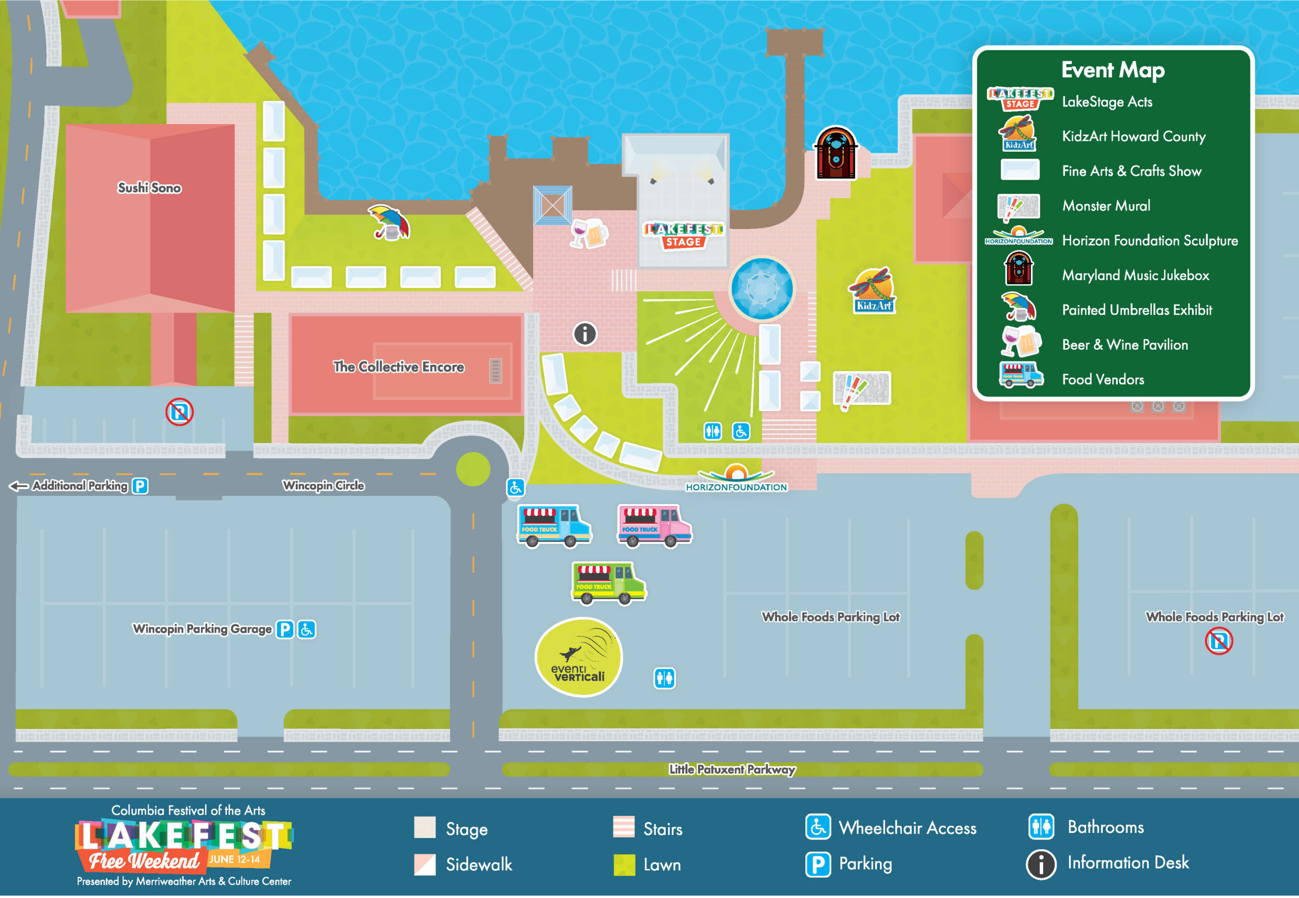 13 x 19 2025 Lakefest Map New