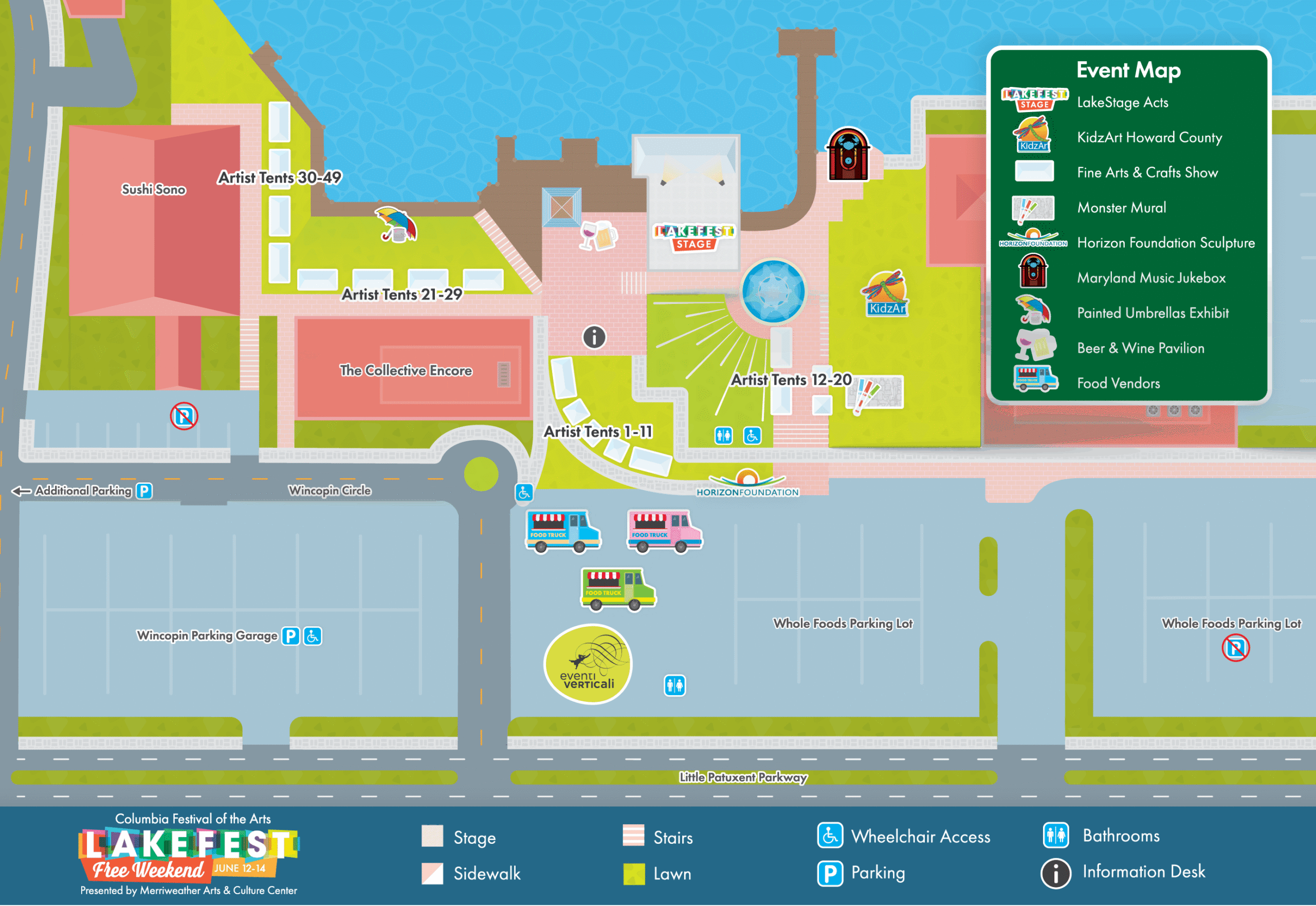 13 x 19 2025 Lakefest Map New